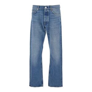 Sunflower Men Blue Jeans With Belt Loops And Logo Patch On The Rear In Denim Man